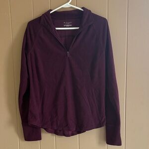Tek Gear Burgundy Quarter-Zip Sweatshirt